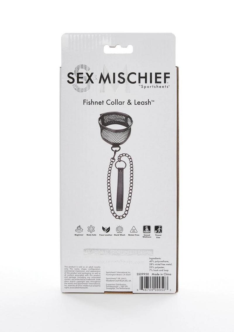 Sex and Mischief Fishnet Collar and Leash