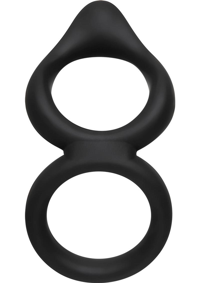 Silicone Dual Ring Clit Tickler Cock Ring