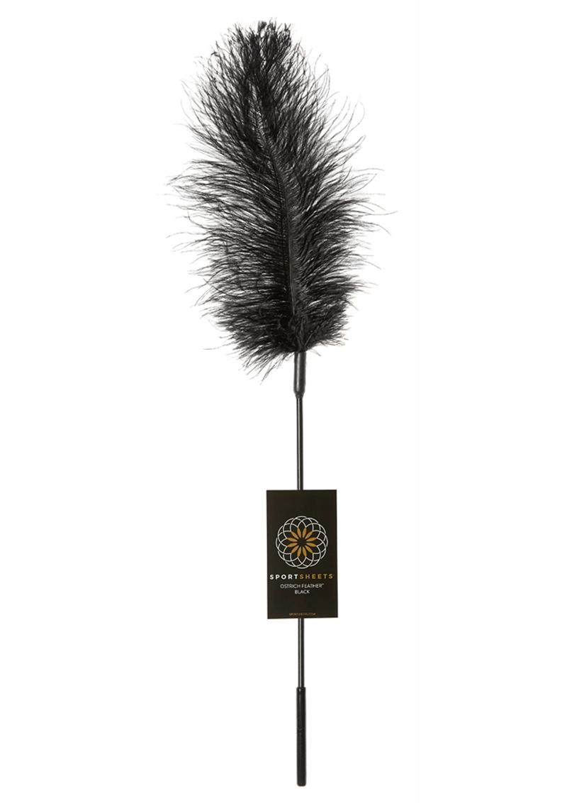 Sportsheets Ostrich Feather Tickler - Black