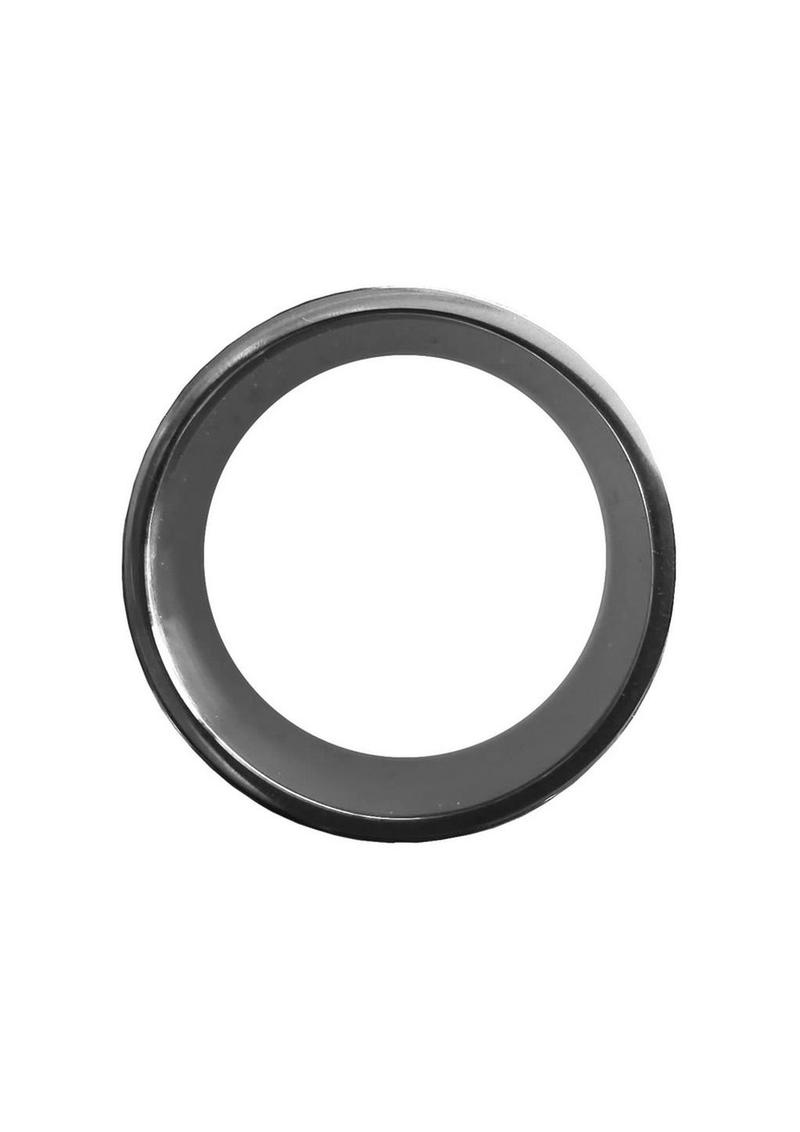 Stainless Steel Round Cock Ring - Silver - 45mm