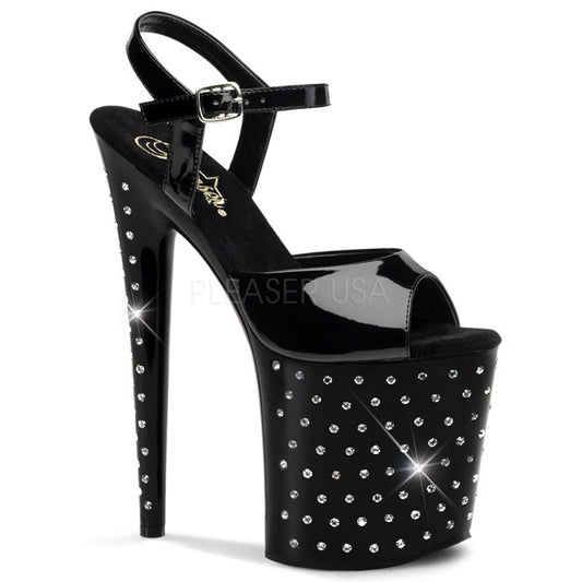 Rhinestone Studded 8" Heel - PlaythingsMiami