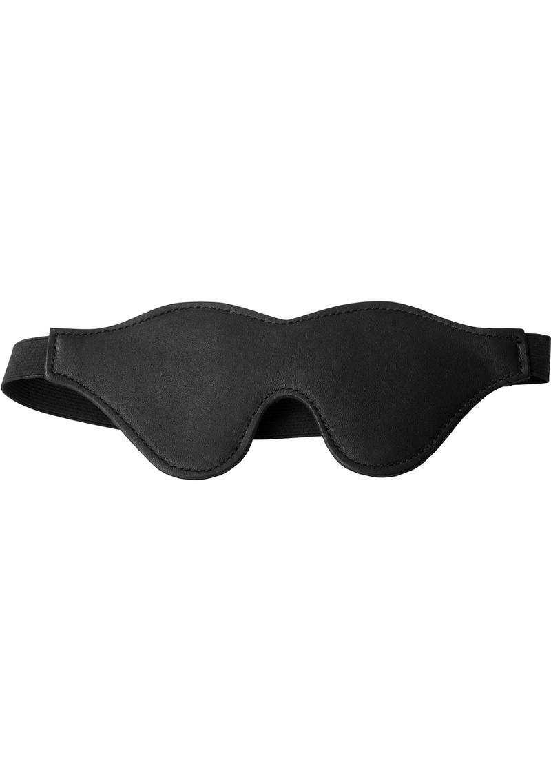 Strict Black Fleece Lined Blindfold - Black