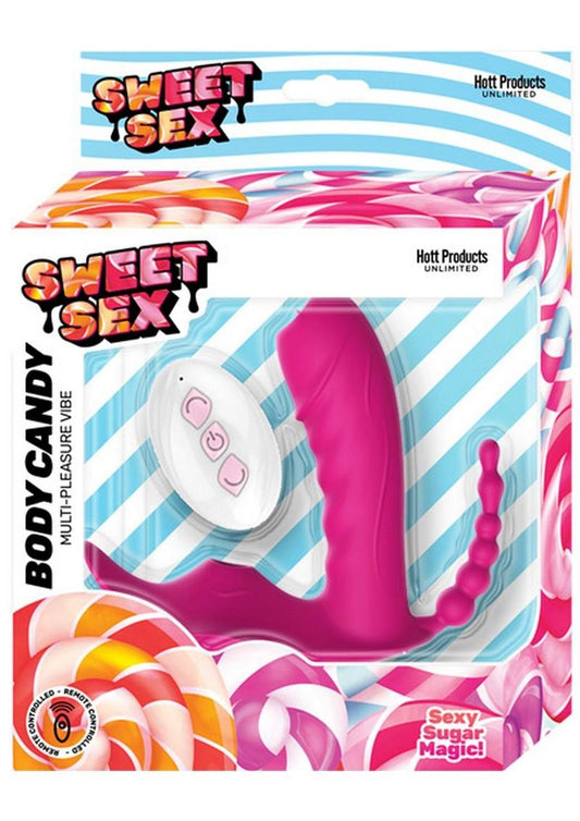 Sweet Sex Body Candy Silicone Rechargeable Stimulator - Magenta/Purple