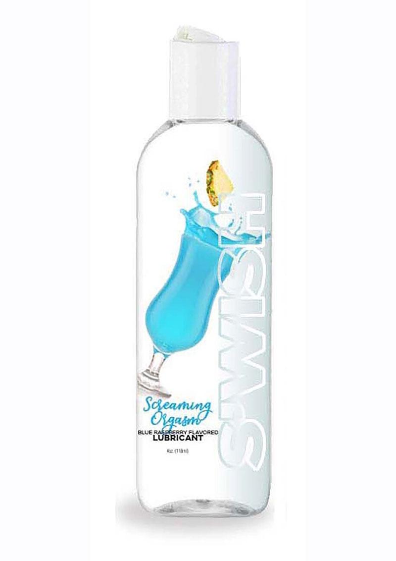 Swish Screaming Orgasm Water Based Flavored Lubricant Raspberry - 4oz