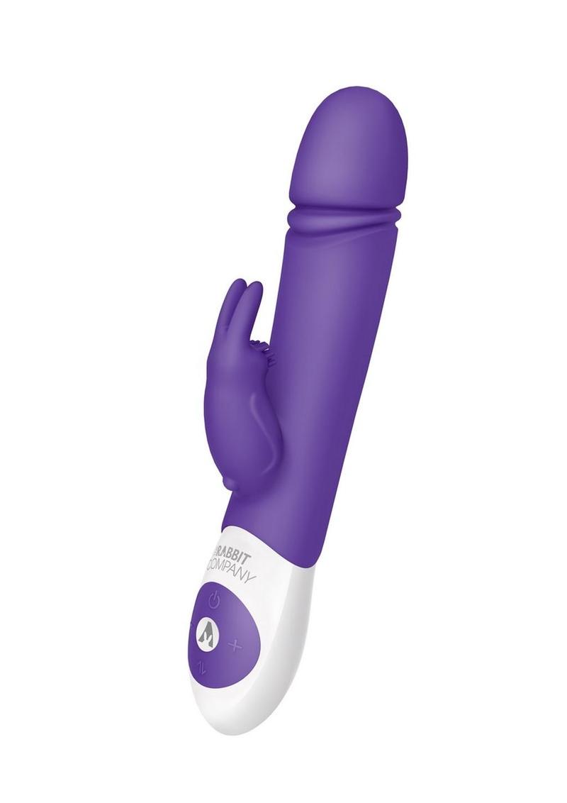 The Thrusting Rabbit Rechargeable Silicone Vibrator with Clitoral Stimulation