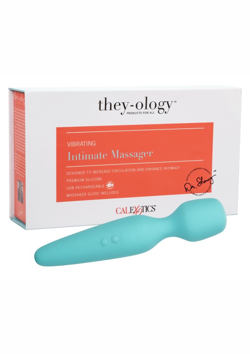 They Ology Vibrating Wand Massager - Aqua