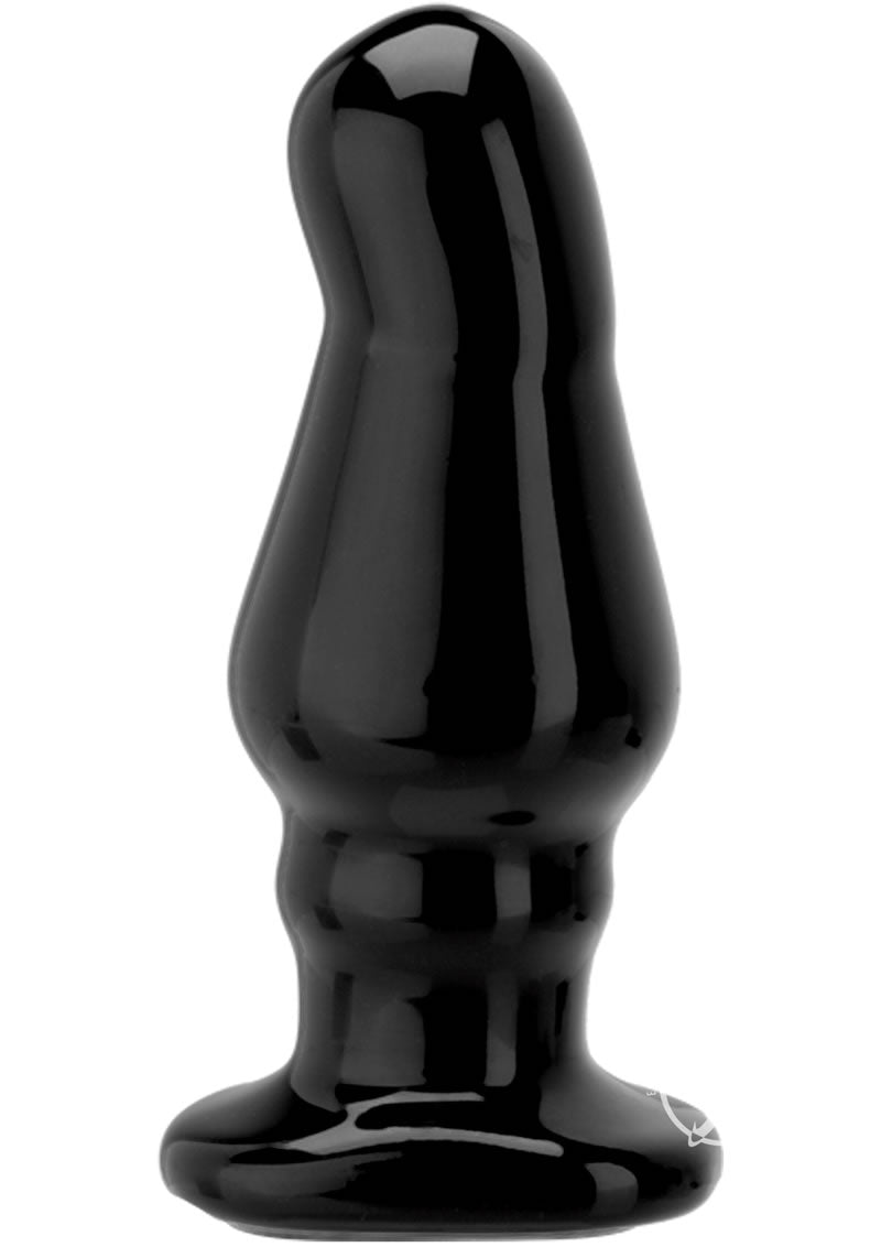 Titanmen Trainer Tool #5 Angled Wide Anal Plug - Black
