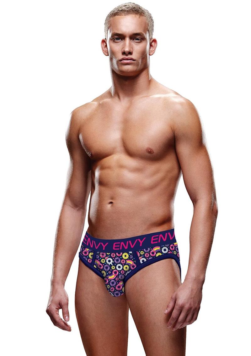 Unicorn and Donuts Bubble Butt Jock - Blue - Large/XLarge