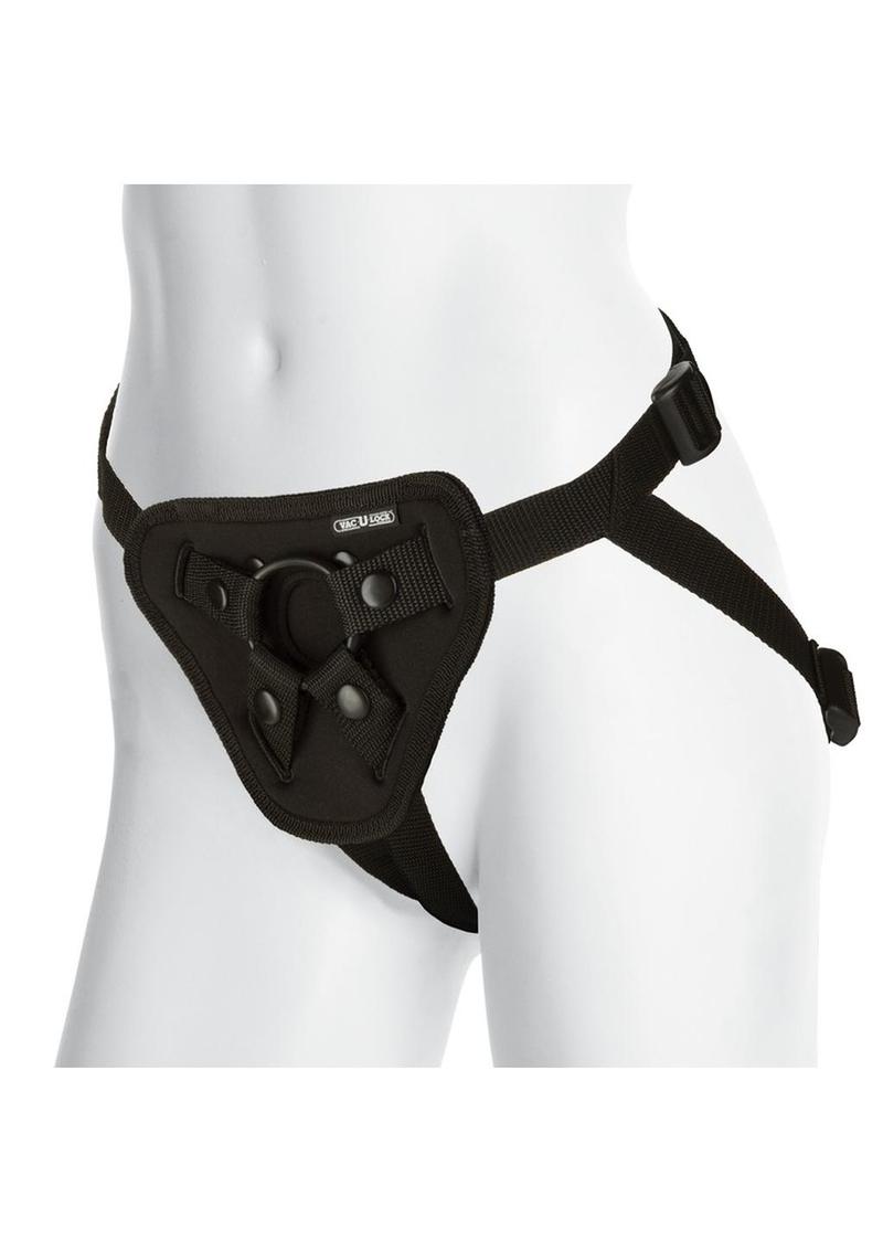 Vac-U-Lock Platinum Luxe Harness with Butt Plug