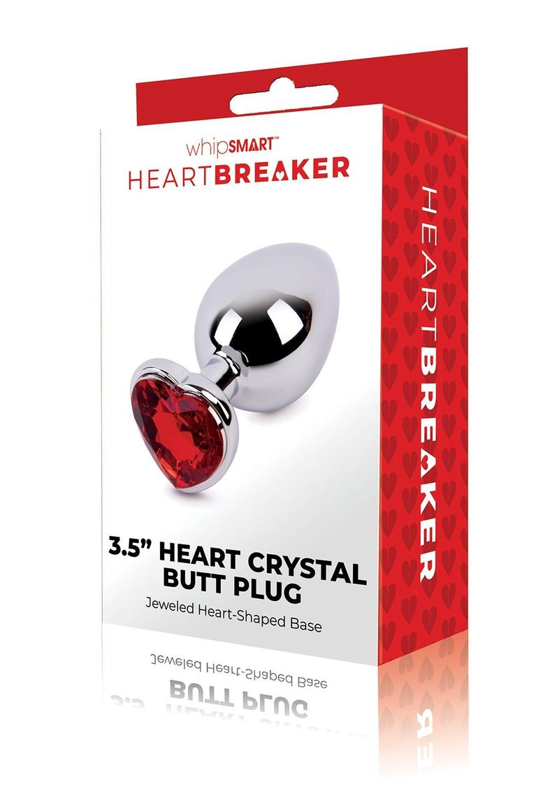 WhipSmart Heartbreaker Metal Butt Plug - Silver - Large
