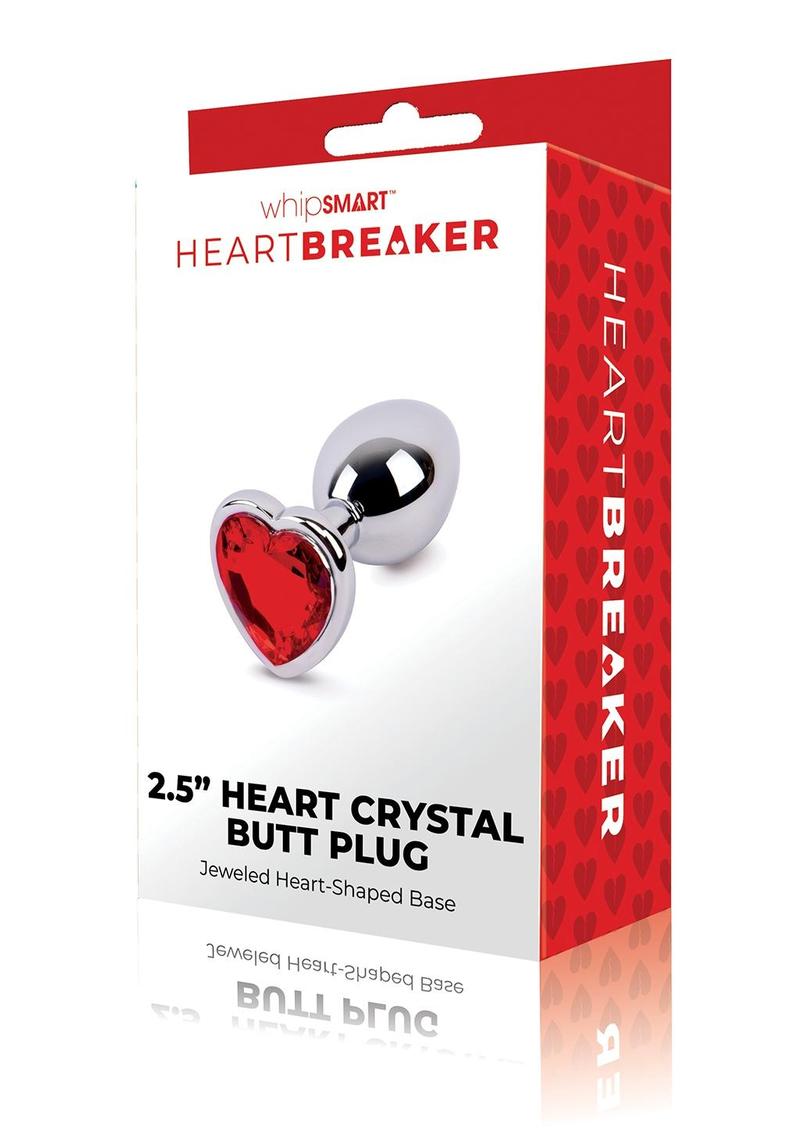 WhipSmart Heartbreaker Metal Butt Plug - Silver - Small