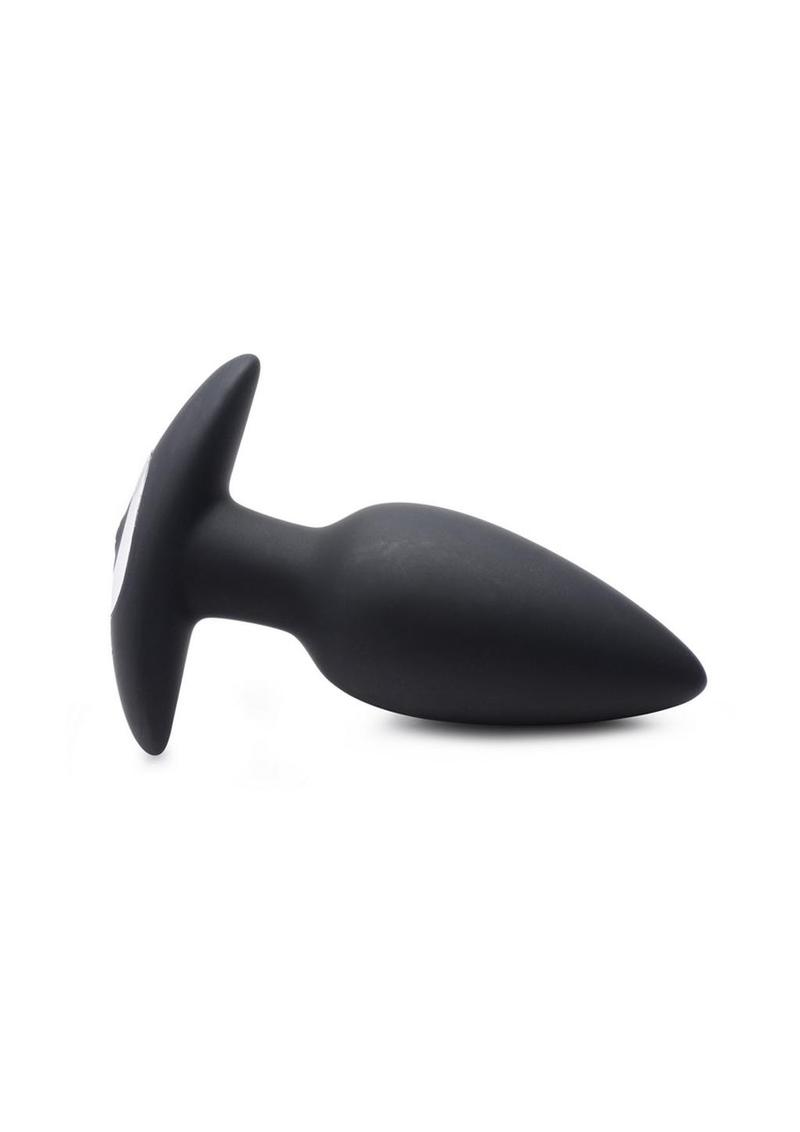 Whisperz Voice Activated 10x Vibrating Rechargeable Silicone Butt Plug with Remote Control