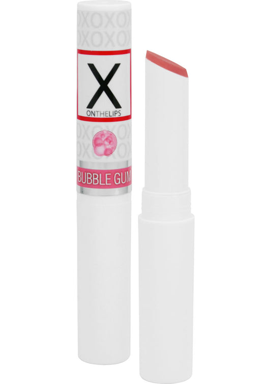 X On The Lips Buzzing Lip Balm with Pheromones Bubble Gum Flavor - .75oz