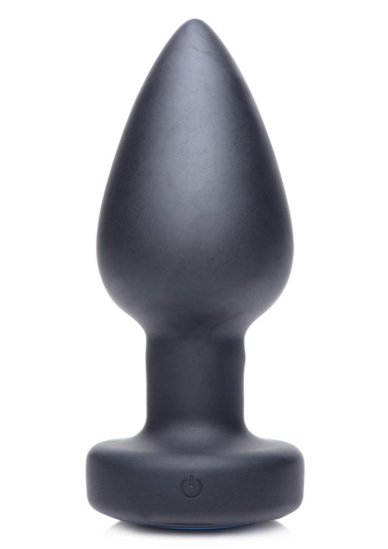 Zeus Vibrating and E-Stim Silicone Rechargeable Anal Plug with Remote Control