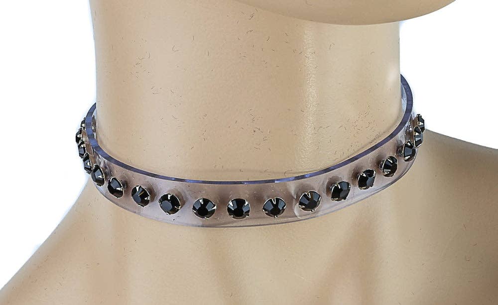 RHINESTONE CLEAR  CHOKER