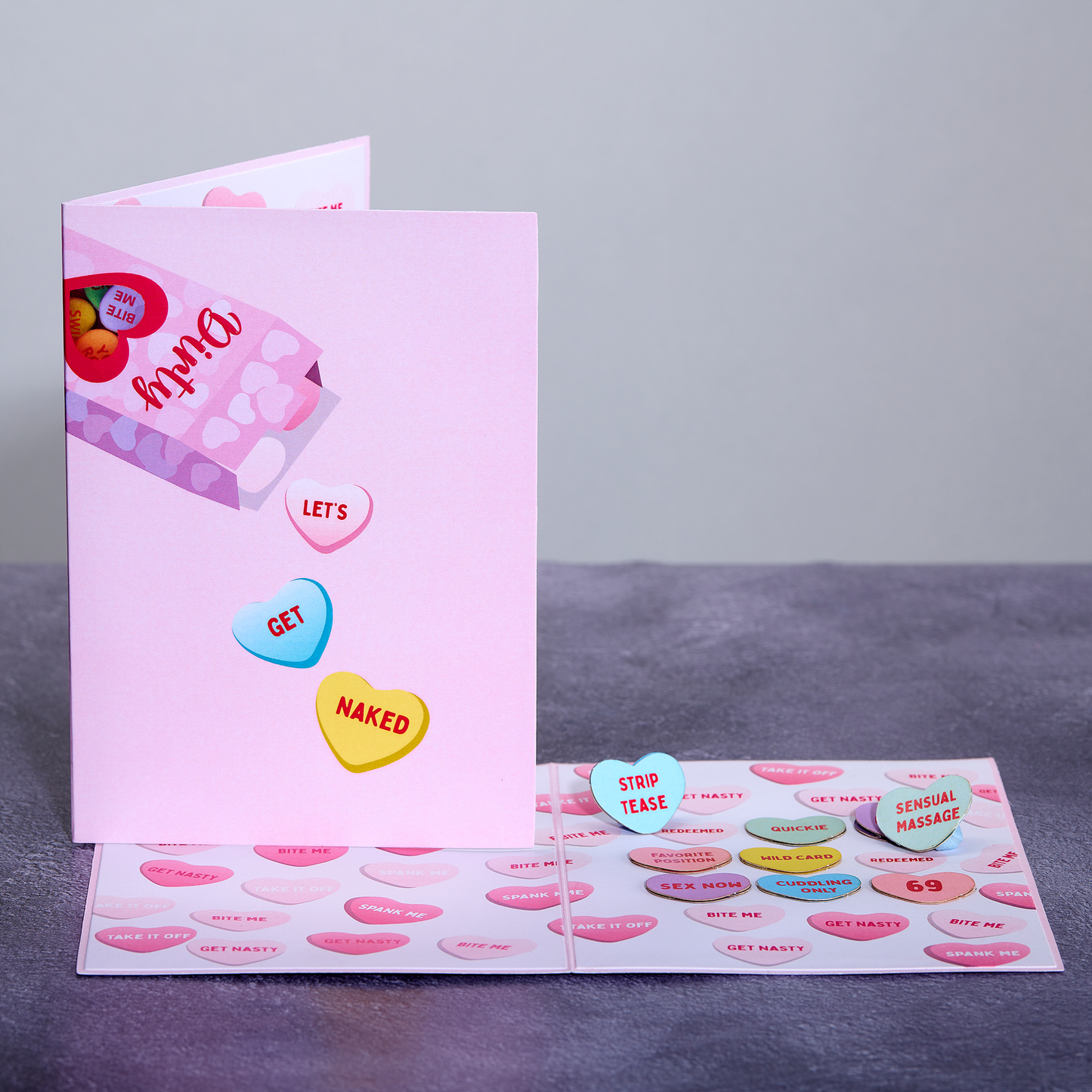 Dirty Pop Cards - Naughty Hearts Funny 3D Pop-Up Romantic Coupon Card