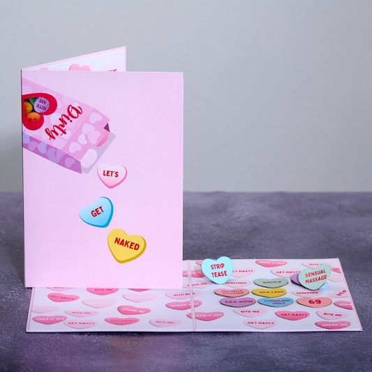 Dirty Pop Cards - Naughty Hearts Funny 3D Pop-Up Romantic Coupon Card