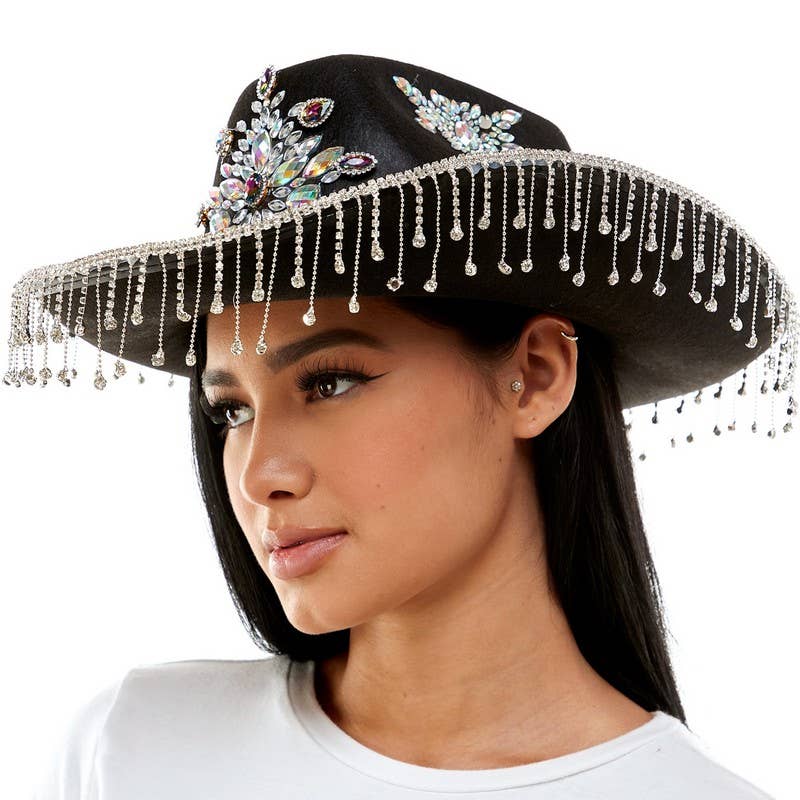 Rhinestone cowgirl hat