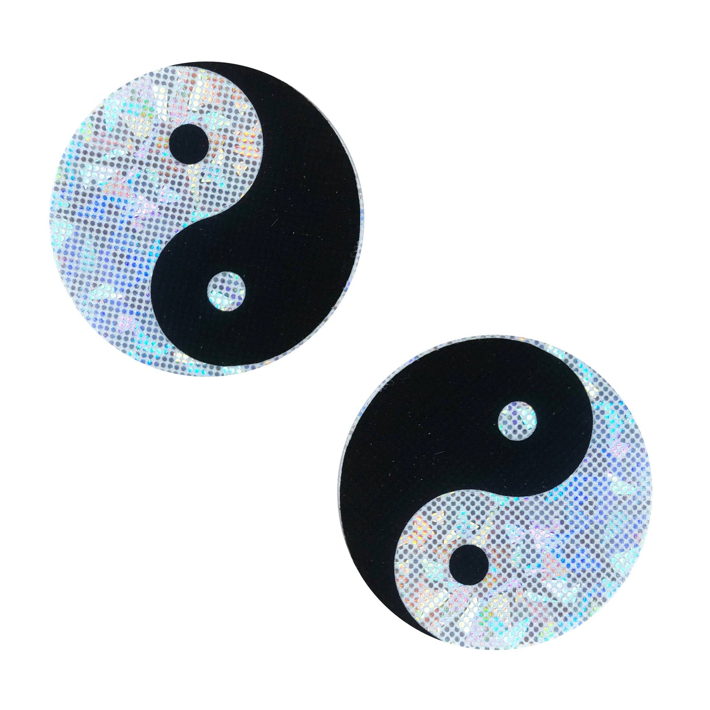 Neva Nude - Ying Yang White Sentropy Holographic Nipple Cover Pasties Limited Edition