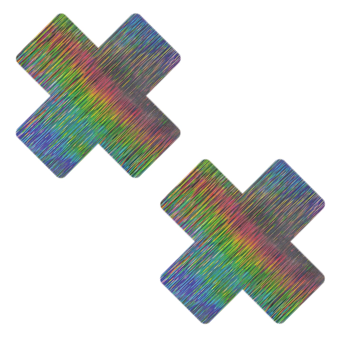 Neva Nude - Naughty Nebula Super Holographic X Nipple Cover Pasties