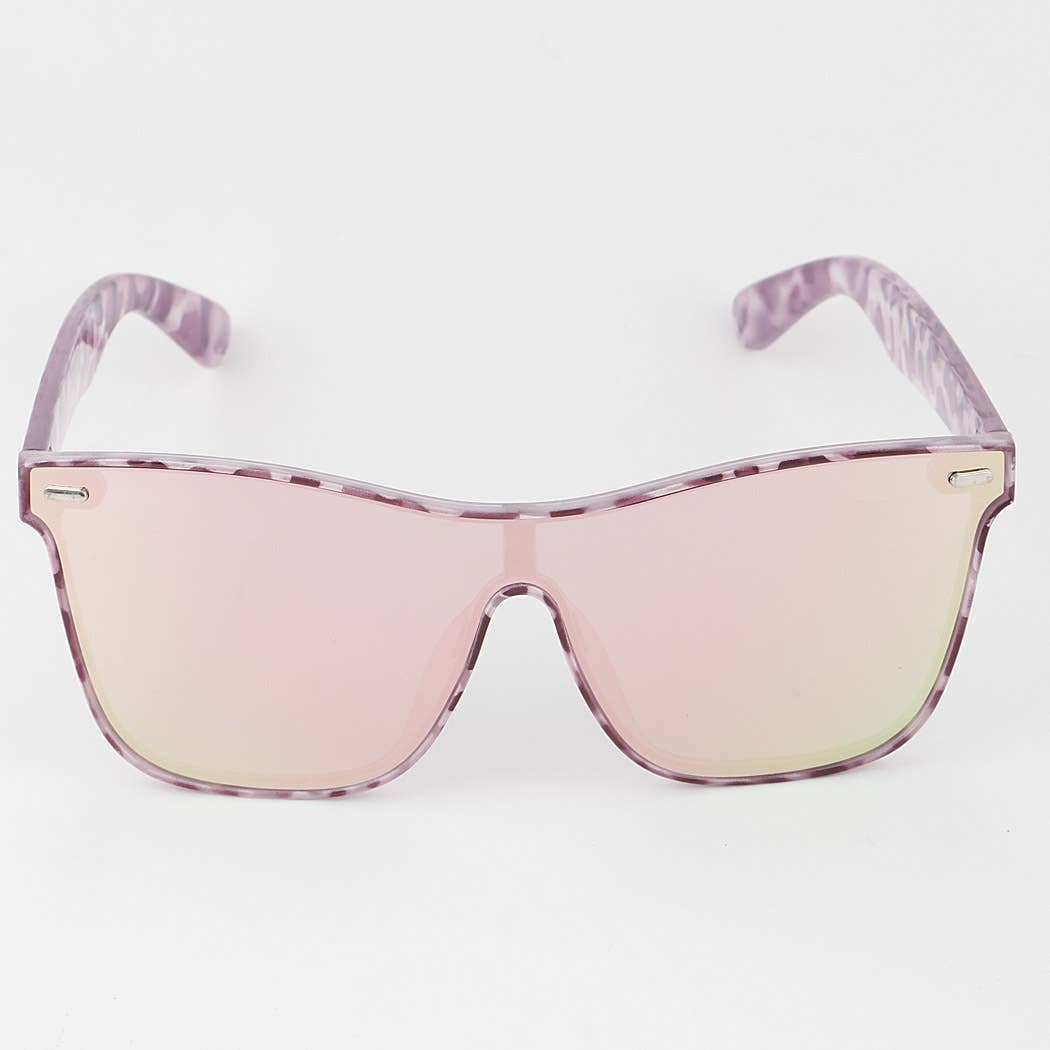 3AM BY H&D ACCESSORIES - Bright Polycarbonate Shield Sunglasses