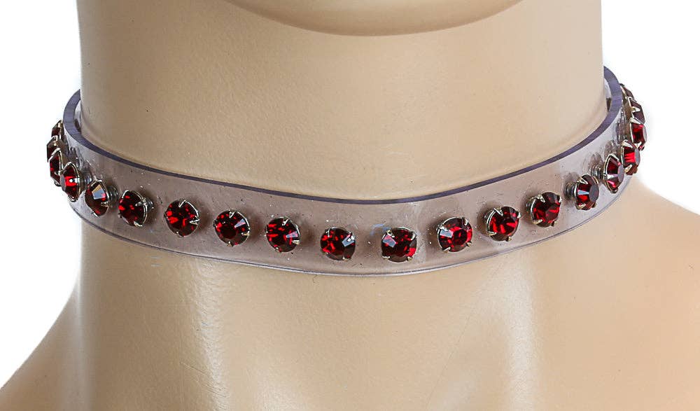 RHINESTONE CLEAR  CHOKER