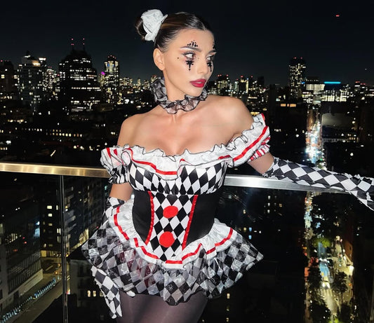 Cute Harlequin Clown
