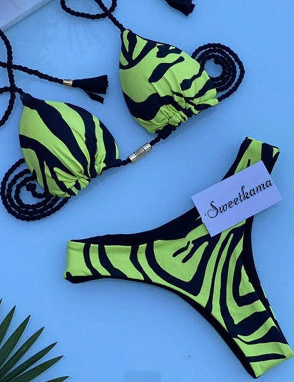 Ladies String Tie Halter Strap Sexy Bikini Set GY02