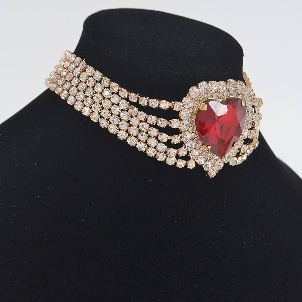 3AM BY H&D ACCESSORIES - Rhinestone Choker Necklace