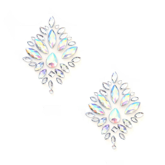 Stardust Iridescent Crystal Jewel Nipple Pasties