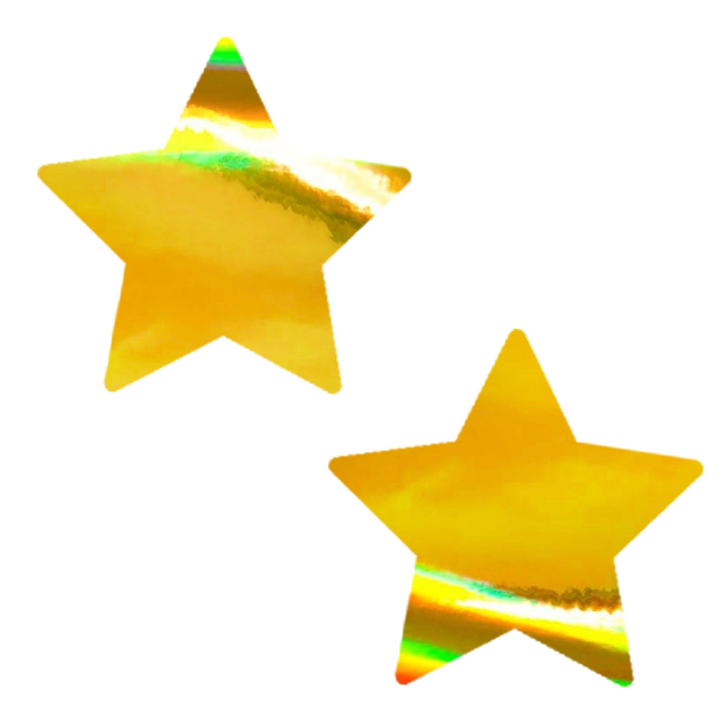 Neva Nude - Golden Goddess Holographic Gold Mirror Star Nipple Cover Pasties