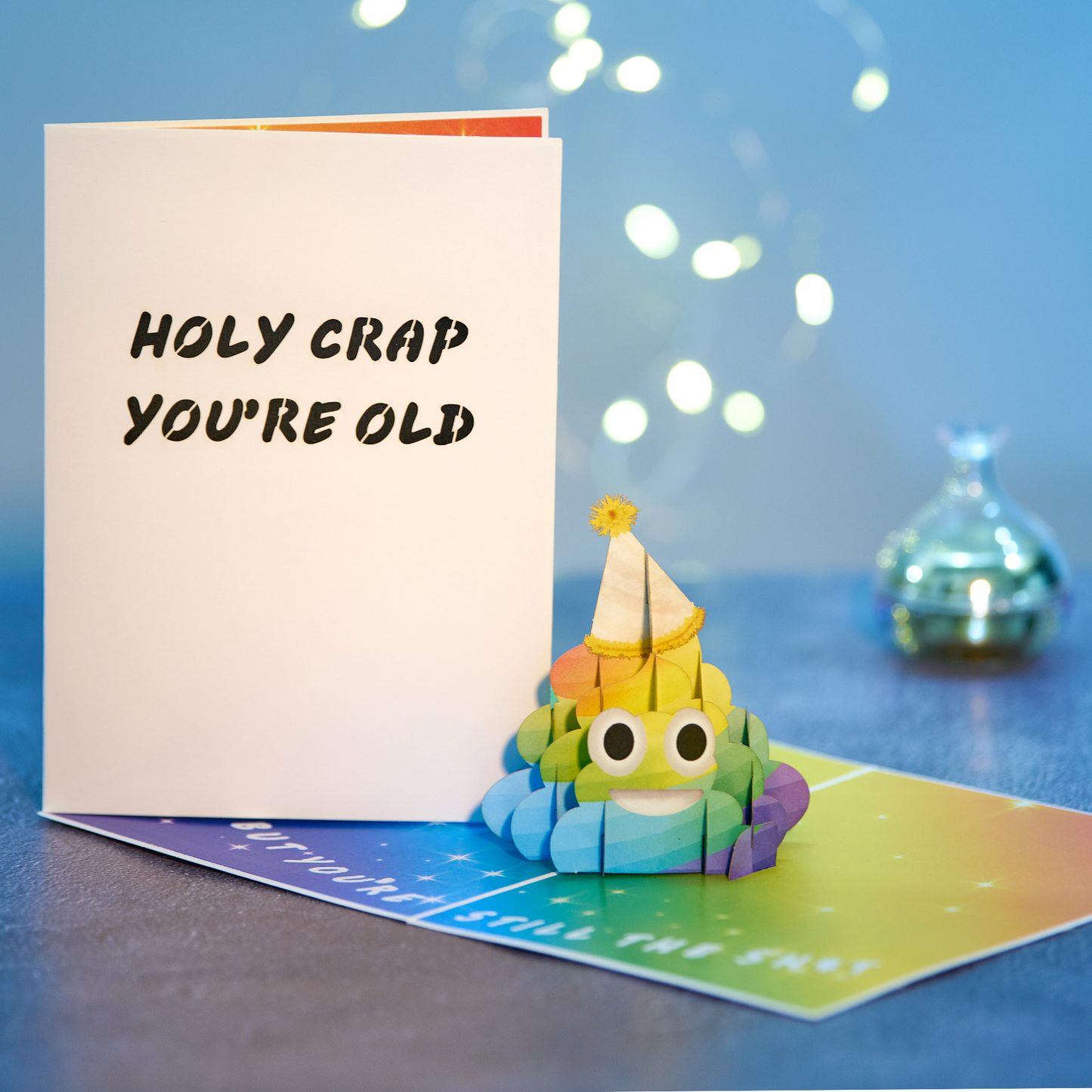 Dirty Pop Cards - Holy Crap You’re Old Funny 3D Pop-Up Birthday Card