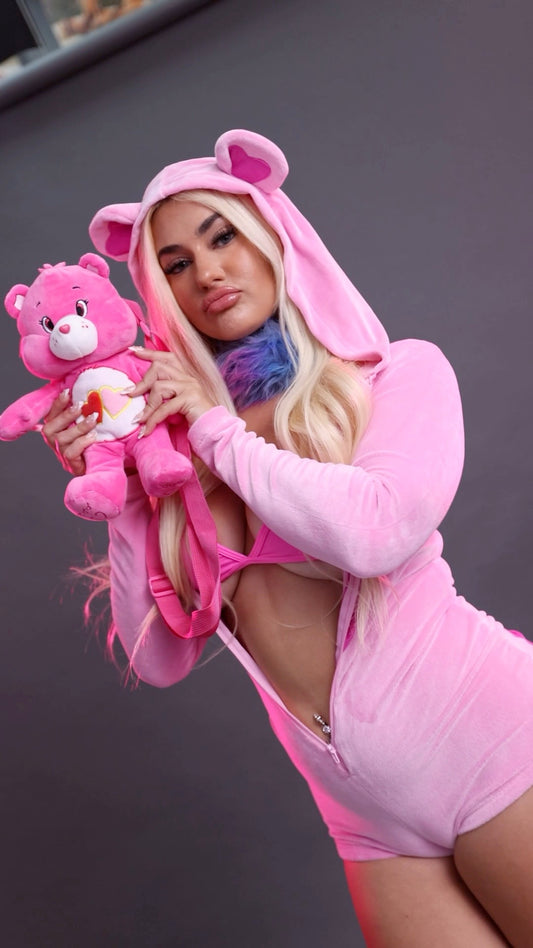 Pink Sweetheart Bear includes Backpack