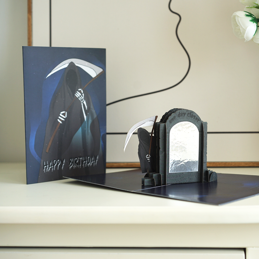 Dirty Pop Cards - One Day Closer 3D Pop-Up Dark Humor Birthday Card