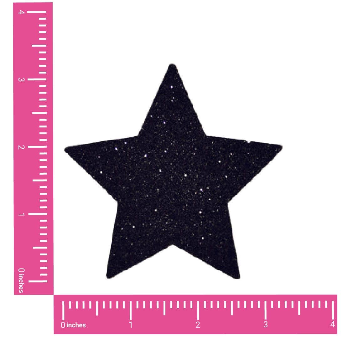Neva Nude - Black Malice Glitter Starry Nights Nipple Cover Pasties