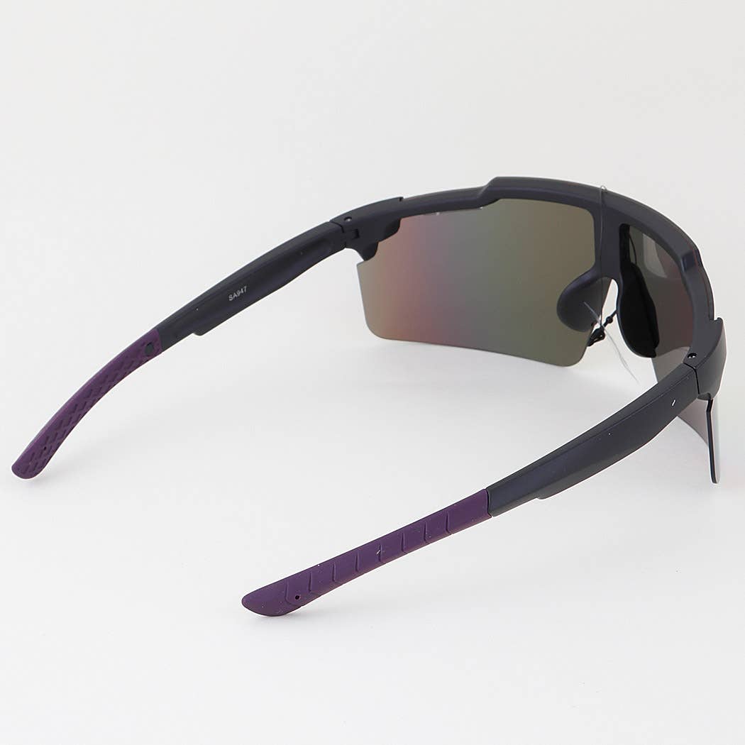 3AM BY H&D ACCESSORIES - Multi Polycarbonate Mirror Shield Sunglasses
