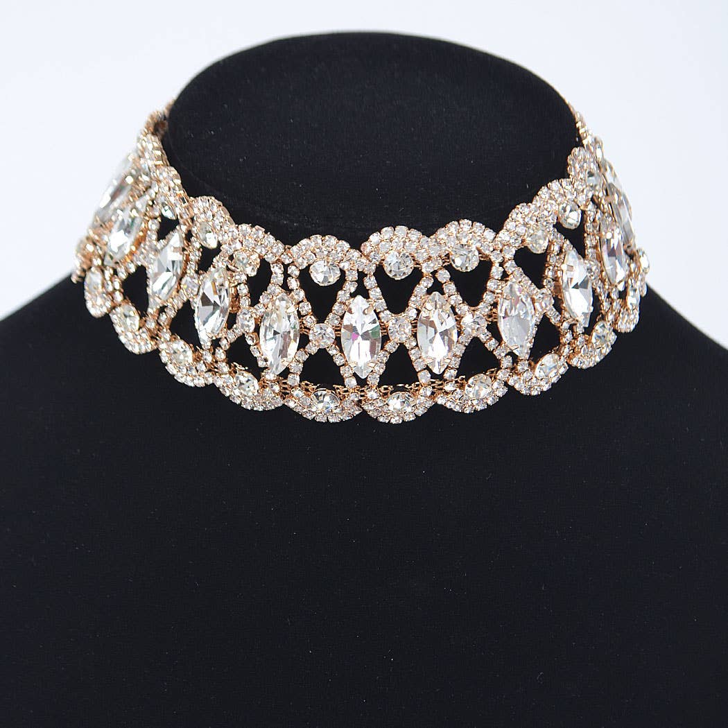 3AM BY H&D ACCESSORIES - Rhinestone Necklace