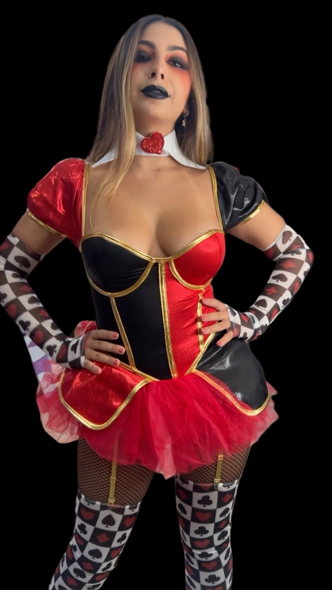 Royal Heart Queen Costume includes purse