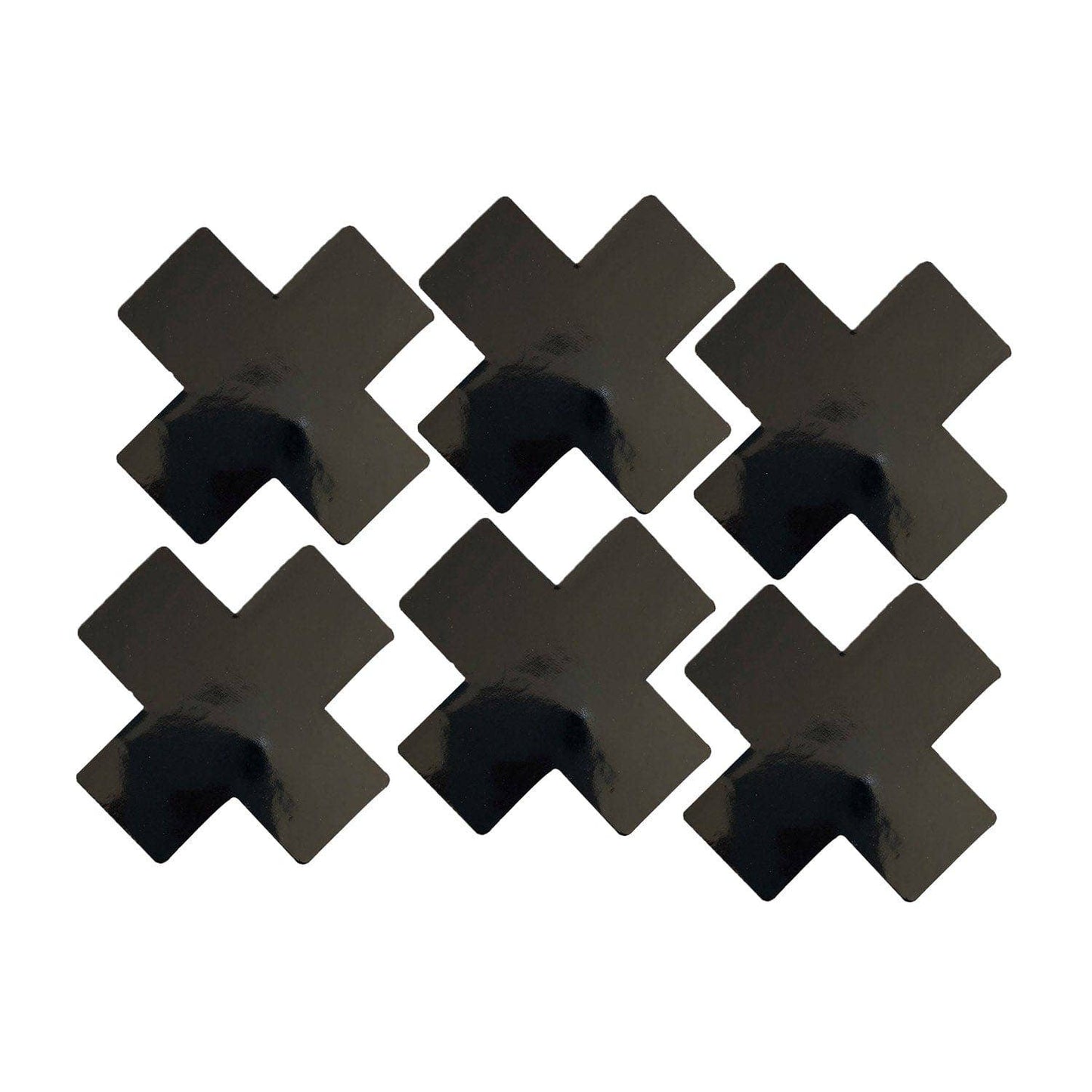 Dom Squad Black Wet Vinyl X Factor Body Stickers 6PK