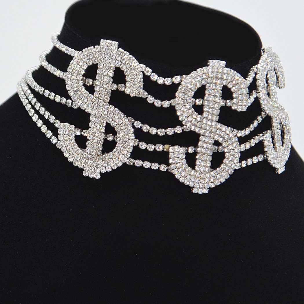 3AM BY H&D ACCESSORIES - Dollar Sign Choker