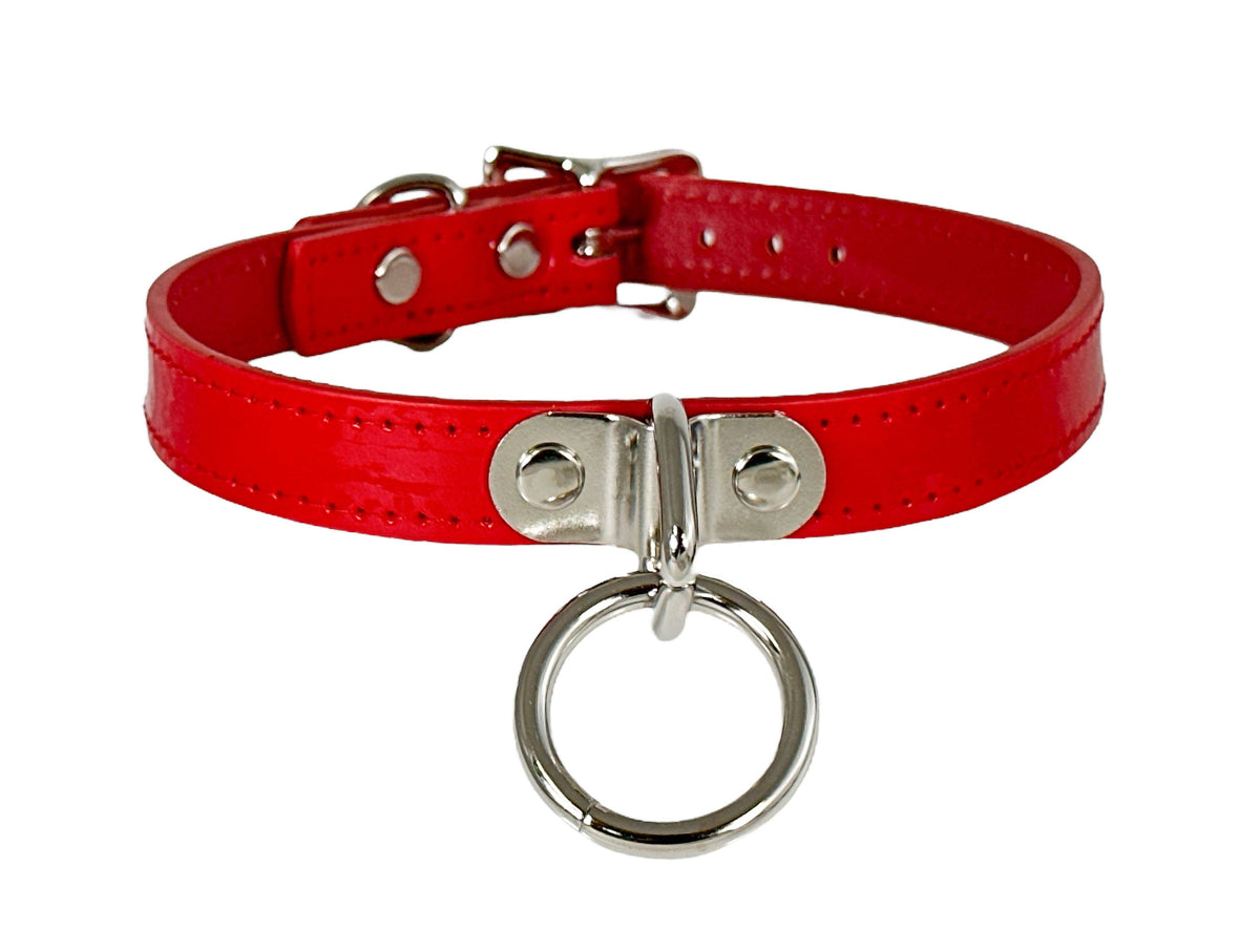 Funk Plus - CK129  PATENT NEON BONDAGE CHOKER