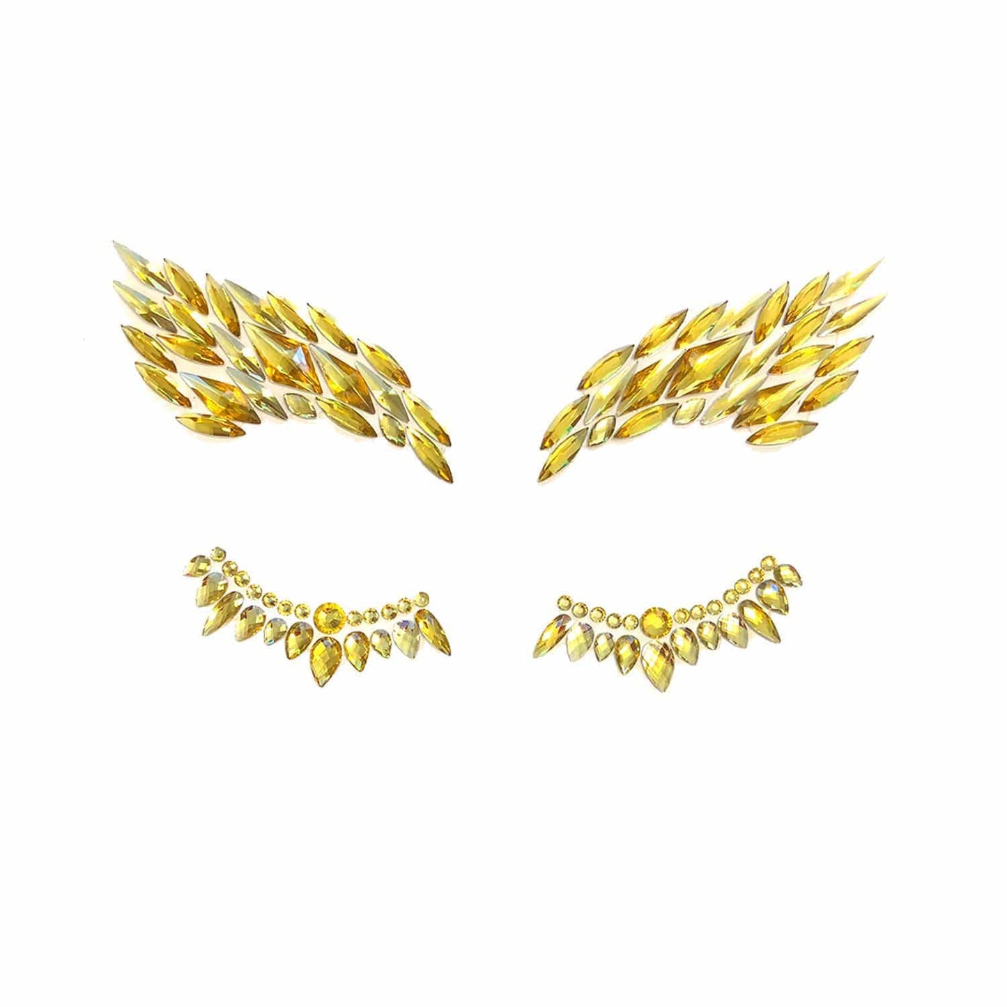 Neva Nude - Golden Eye Crystal Face Jewels