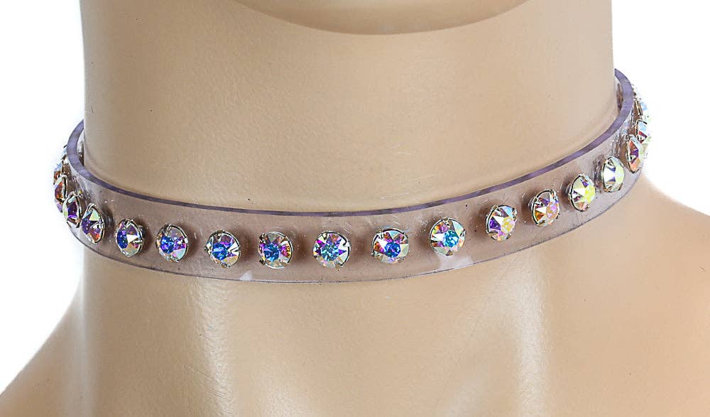 RHINESTONE CLEAR  CHOKER