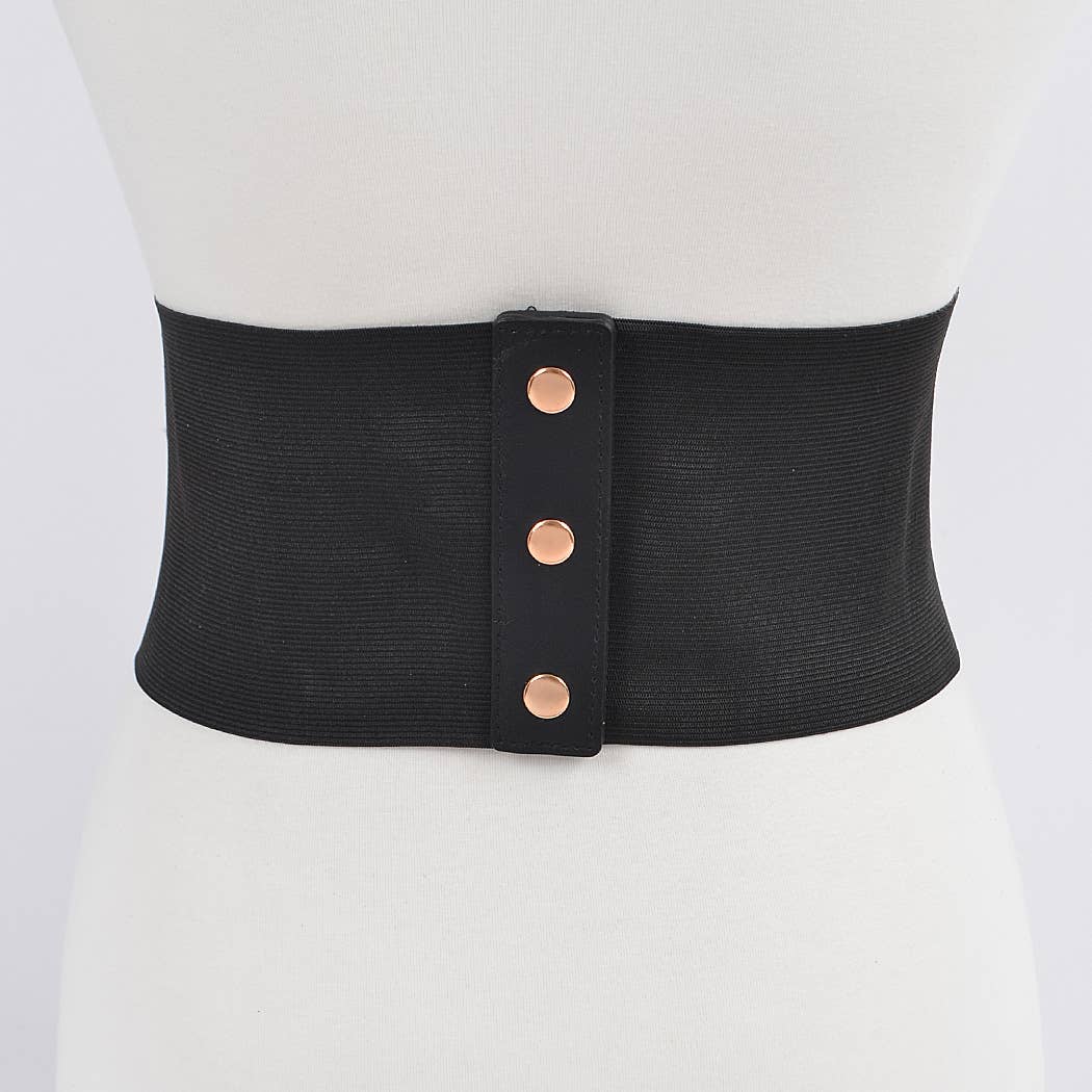 3AM BY H&D ACCESSORIES - Wide Multi O Ring Metal Elastic Belt
PB8172