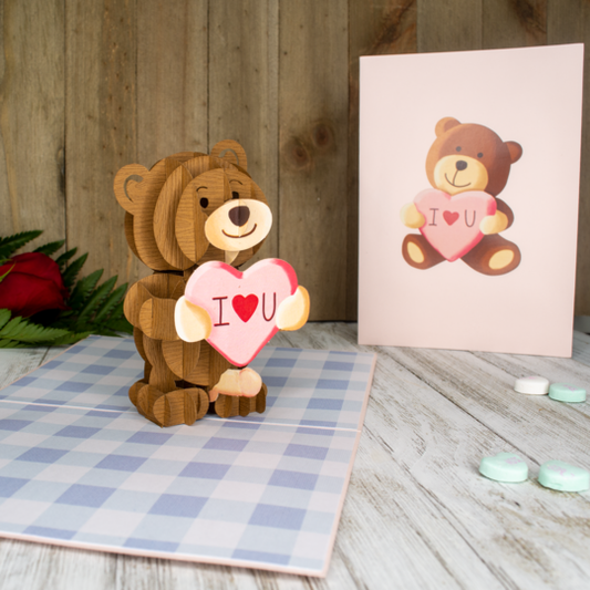 Dirty Pop Cards - Bad Bear Funny 3D Pop-Up Naughty Love Greeting Card