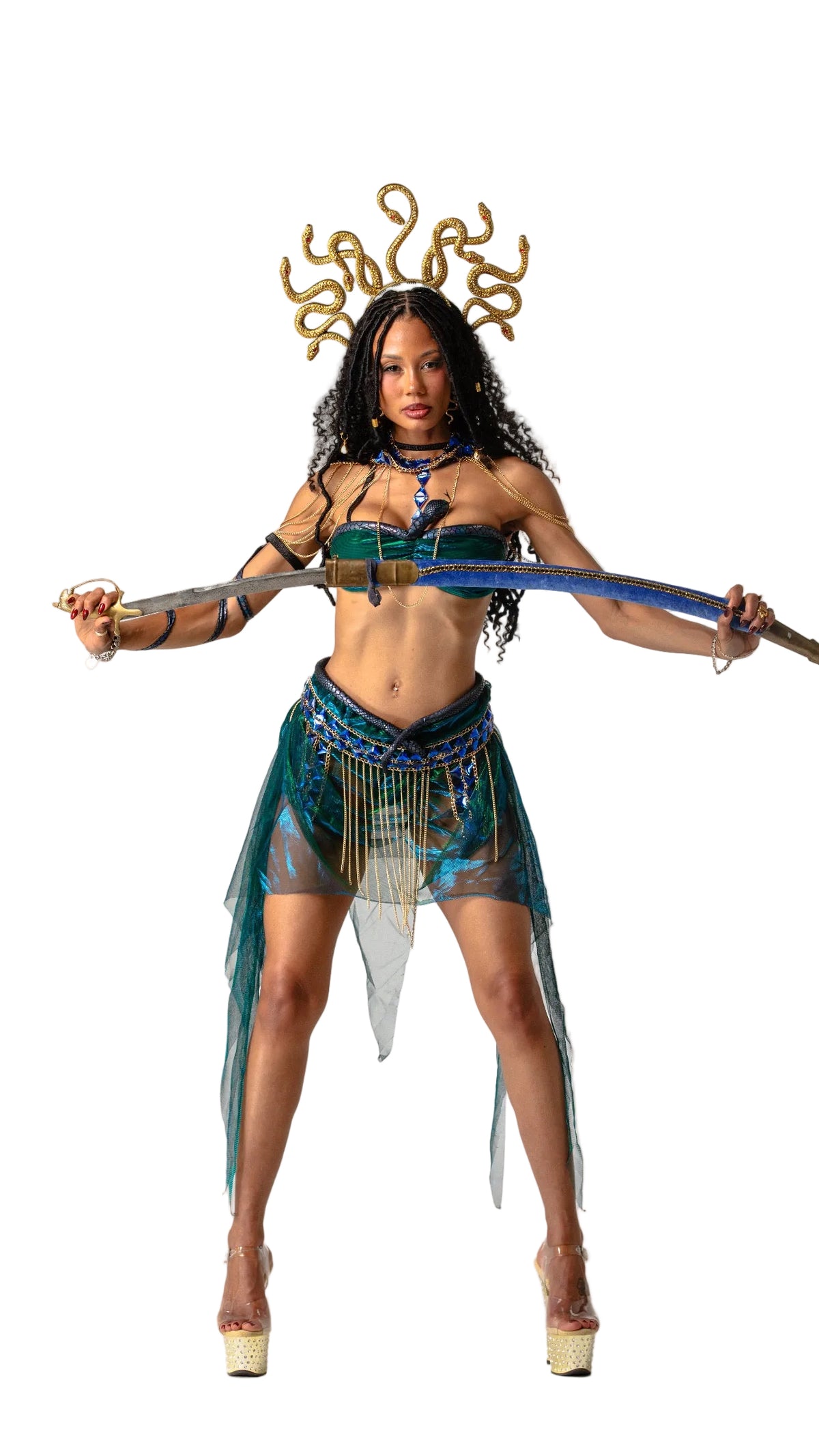 Styled Emerald Medusa Costume