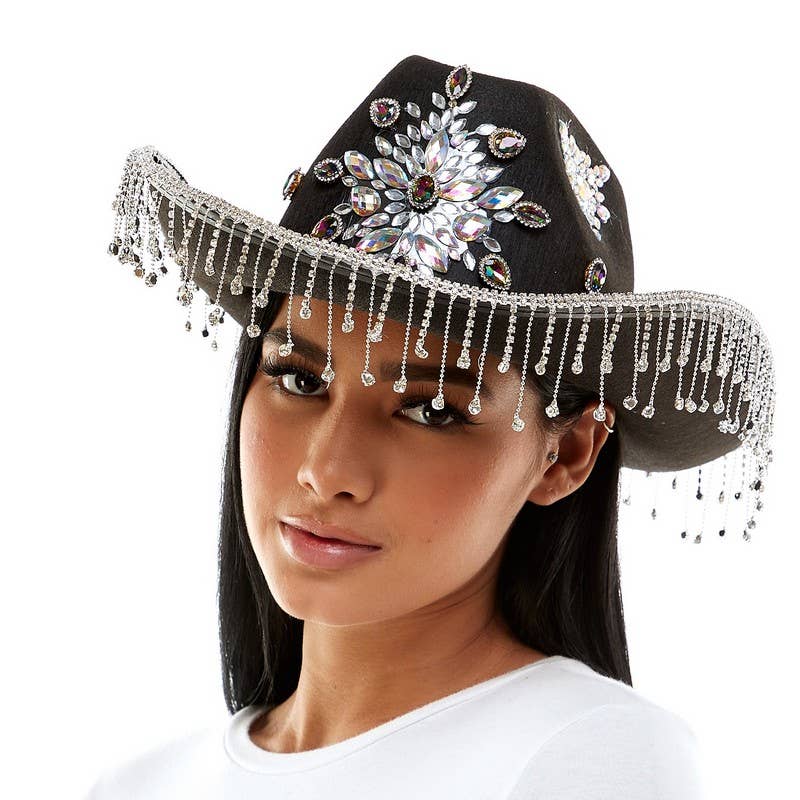 Rhinestone cowgirl hat