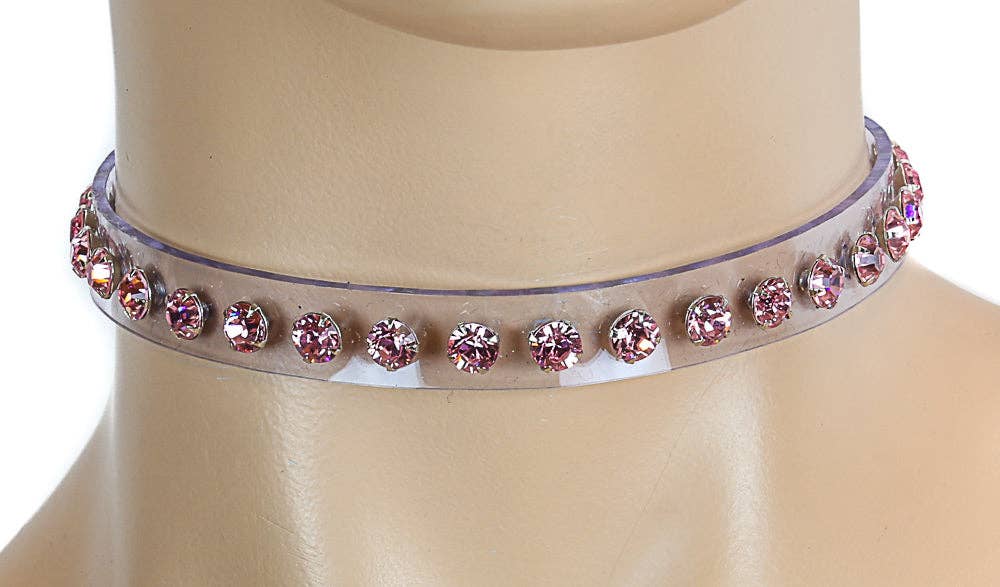 RHINESTONE CLEAR  CHOKER