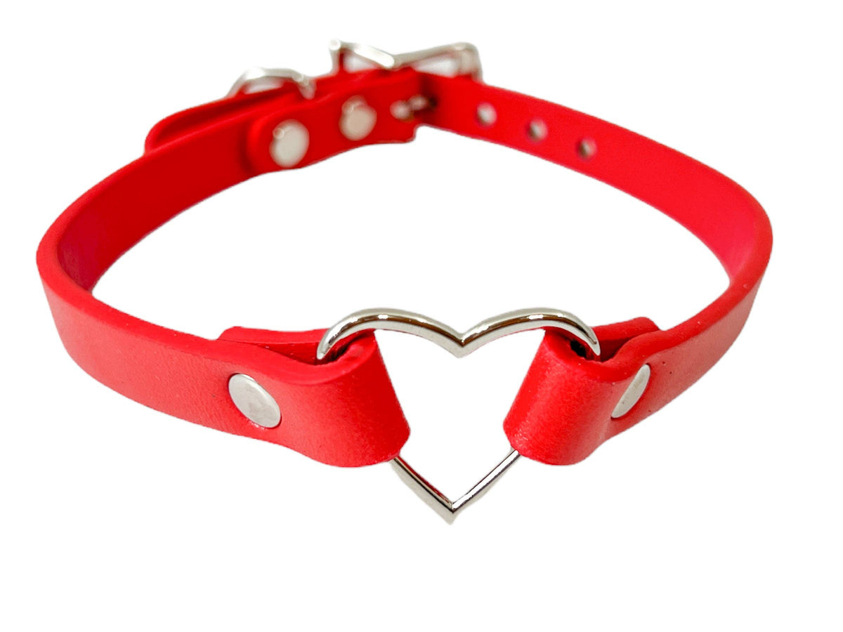 Funk Plus - FC224M SMALL HEAR SKINNY VEGAN CHOKER