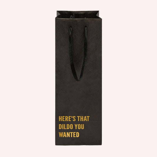 Crimson and Clover Studio - Here's that Dildo You Wanted Funny Wine Bag